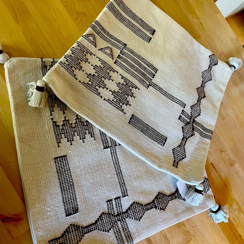 2 WEST ELM
Graphic Glyph Pillow Covers